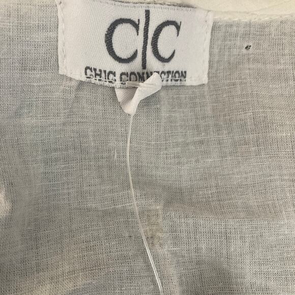 Chic Collection Shirt Womens Small White New - Picture 6 of 11
